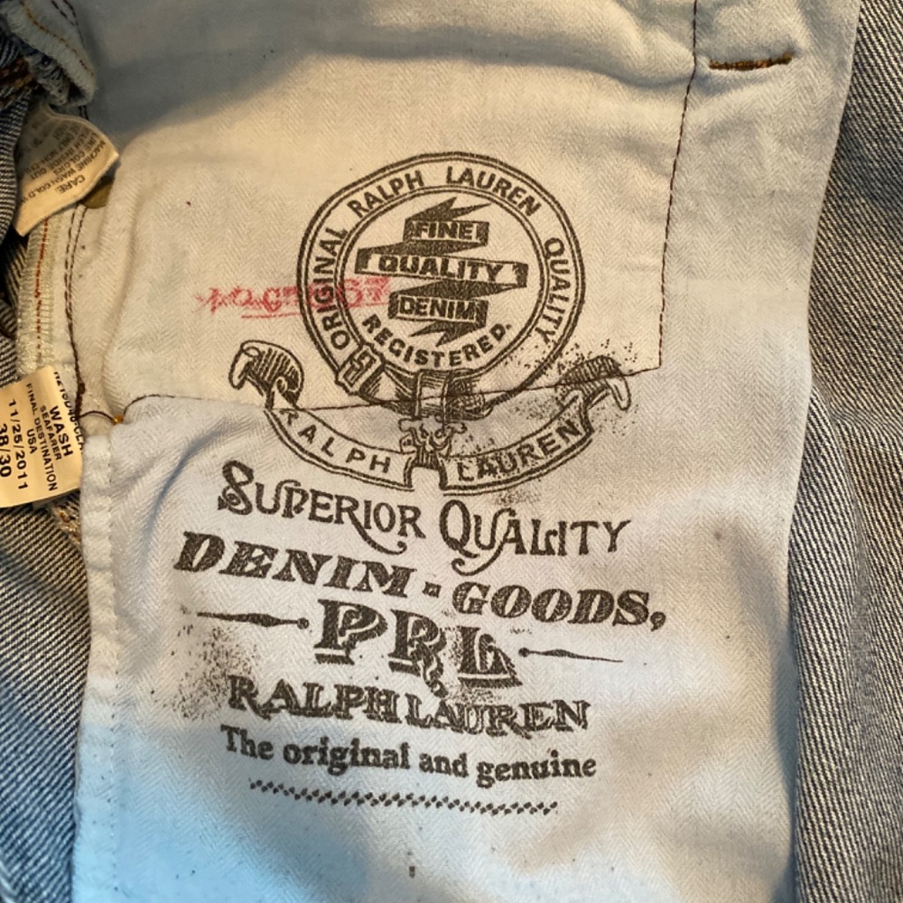 Men’s Denim Polo by Ralph Lauren Size 38x30 - Picture 7 of 10